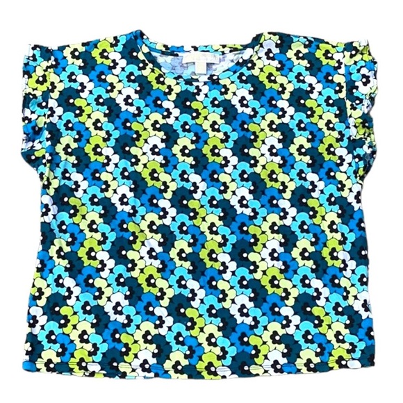 MICHAEL KORS WOMENS SHORT SLEEVED FLORAL T SHIRT - Picture 3 of 6